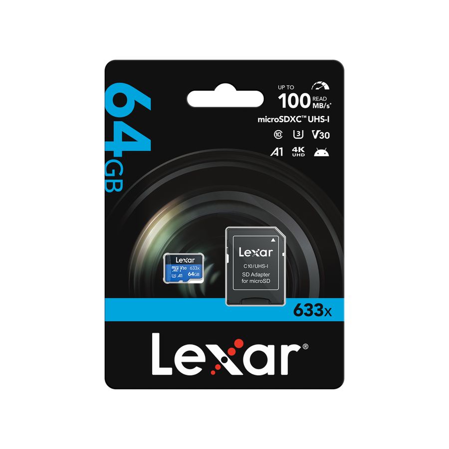 Lexar micro SDXC 100MB/s 64GB Blue m.A
