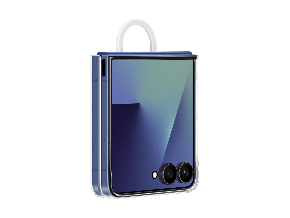 Samsung Flip 7 Ring Case Transparent