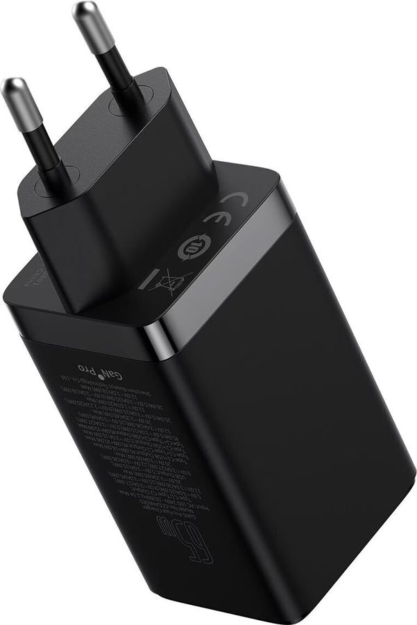 Baseus GaN5 Pro 3 Port Charger 65W Black