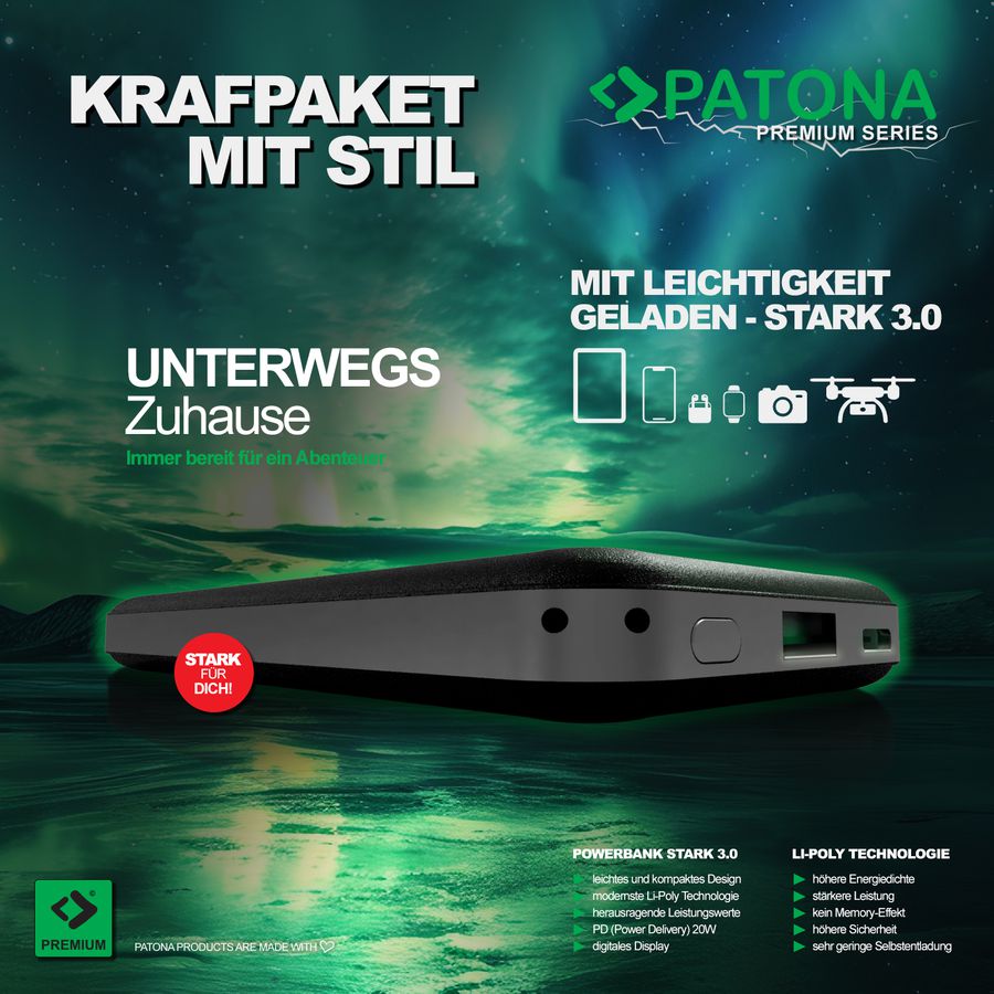 Patona Powerbank PD20W 3.0 10000mAh