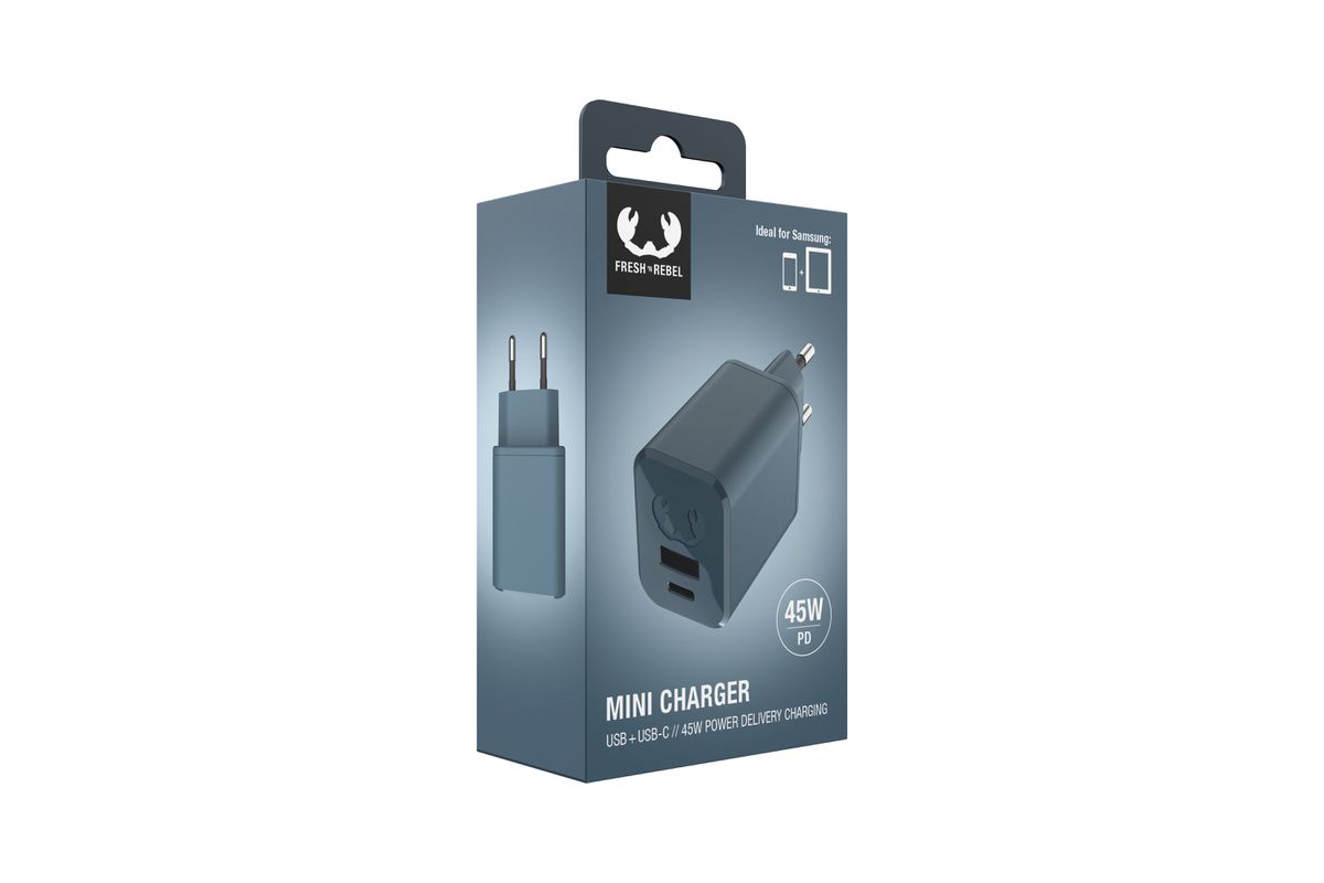 Fresh 'n Rebel Mini Charger Blue 45W