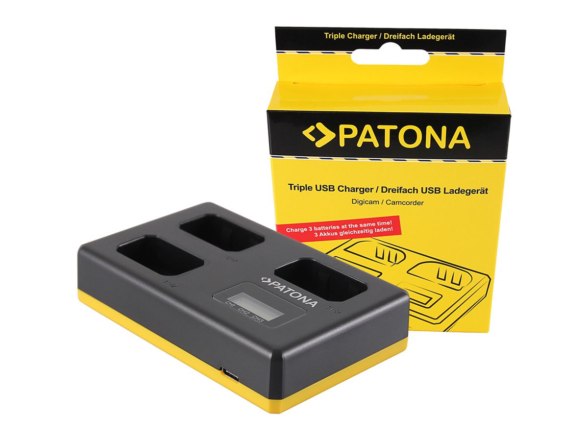 Patona Triple Chargeur USB NP-FW50