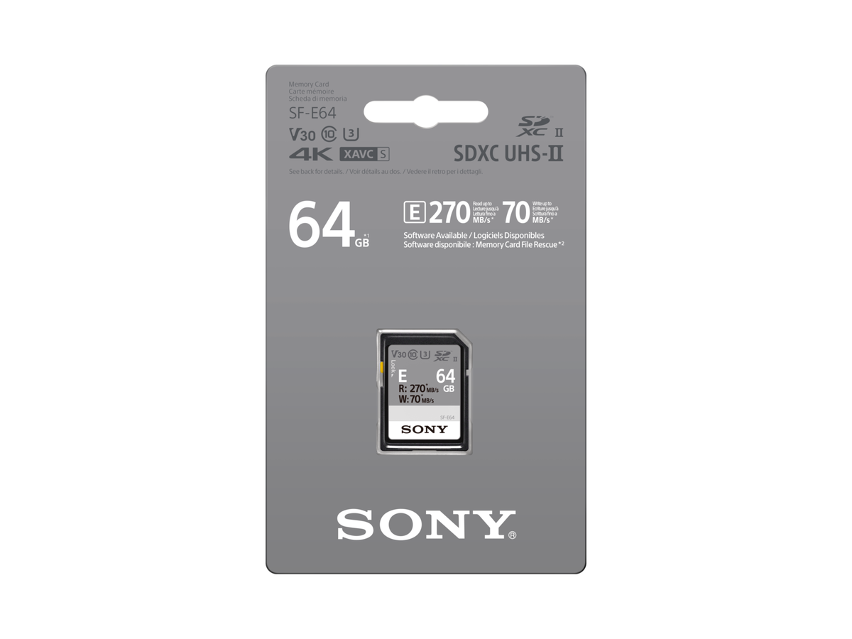 Sony SF-E SDHC 64GB UHS-II 270MBs