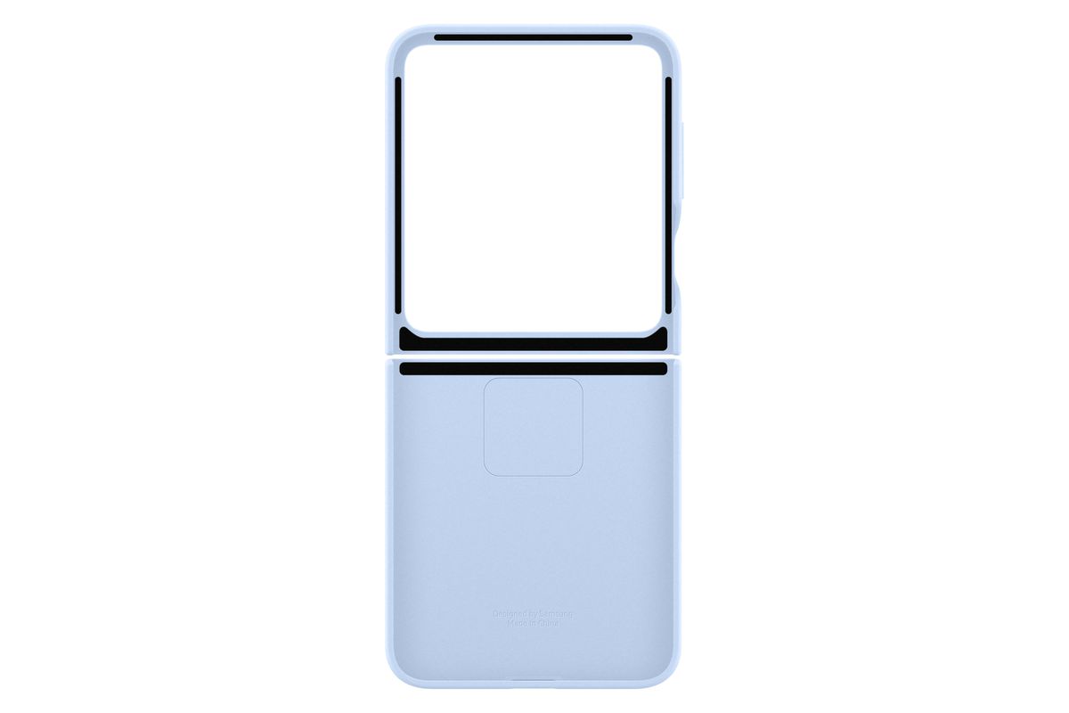 Samsung Flip 6 Silicone Case Blue