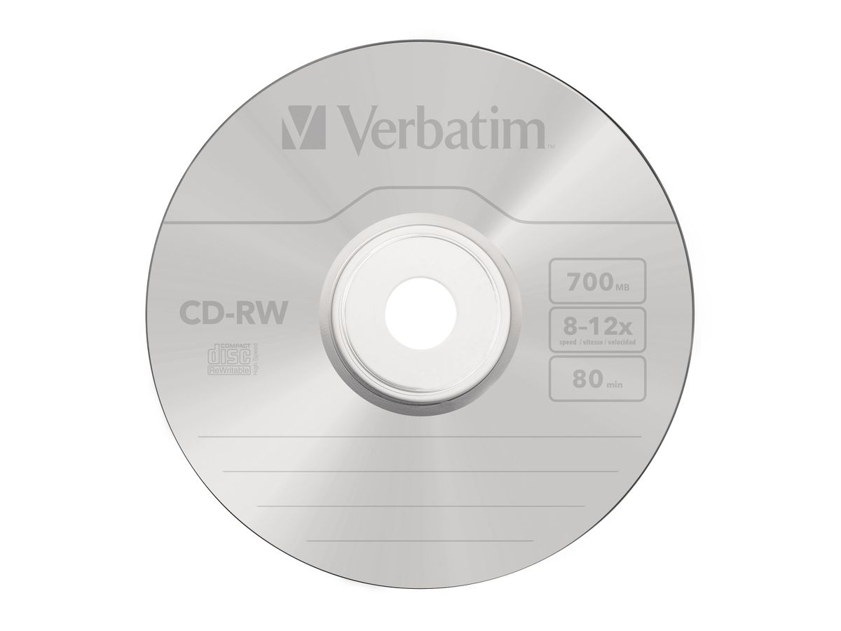 Verbatim CD-RW Spindle 700MB 12x 10 Pack
