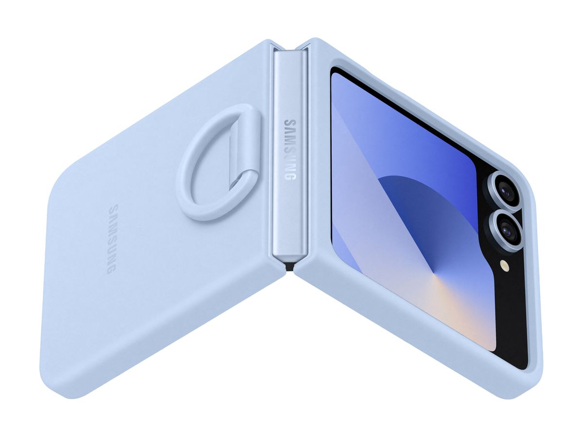 Samsung Flip 6 Silicone Case Blue