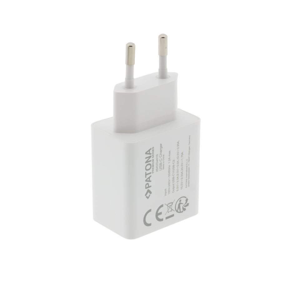 Patona GaN PD 35W 2x USB-C white