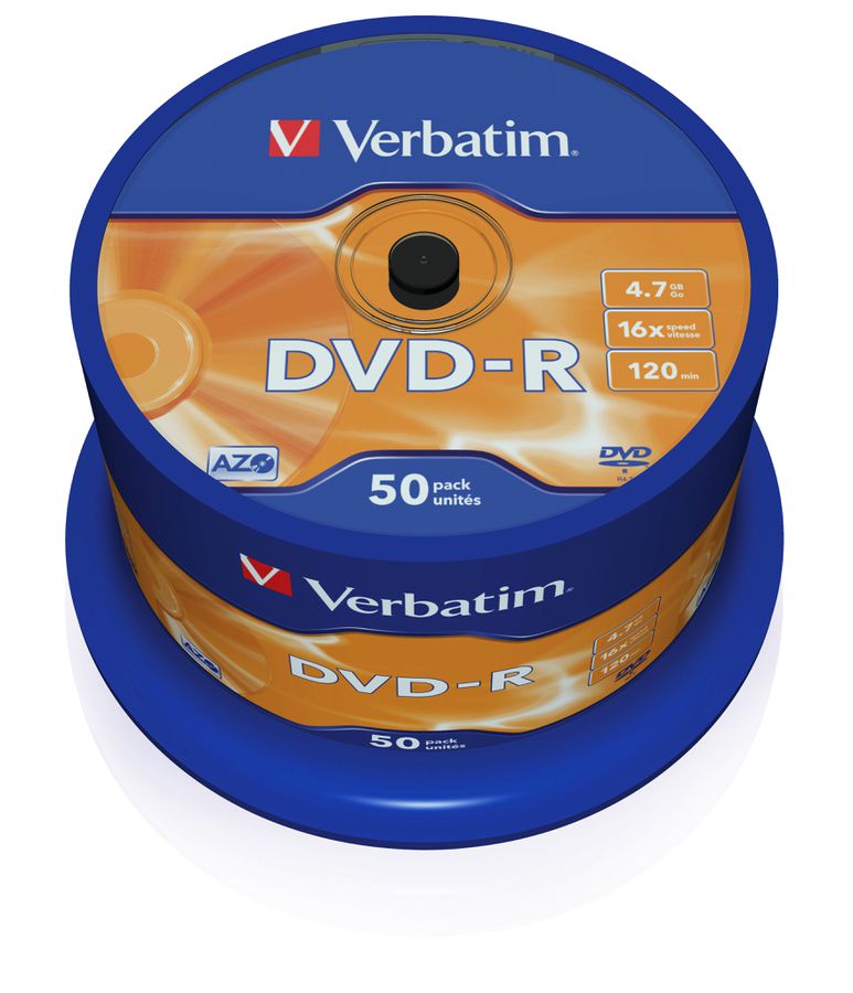 Verbatim DVD-R Spindle 4.7GB 16x 50 Pack