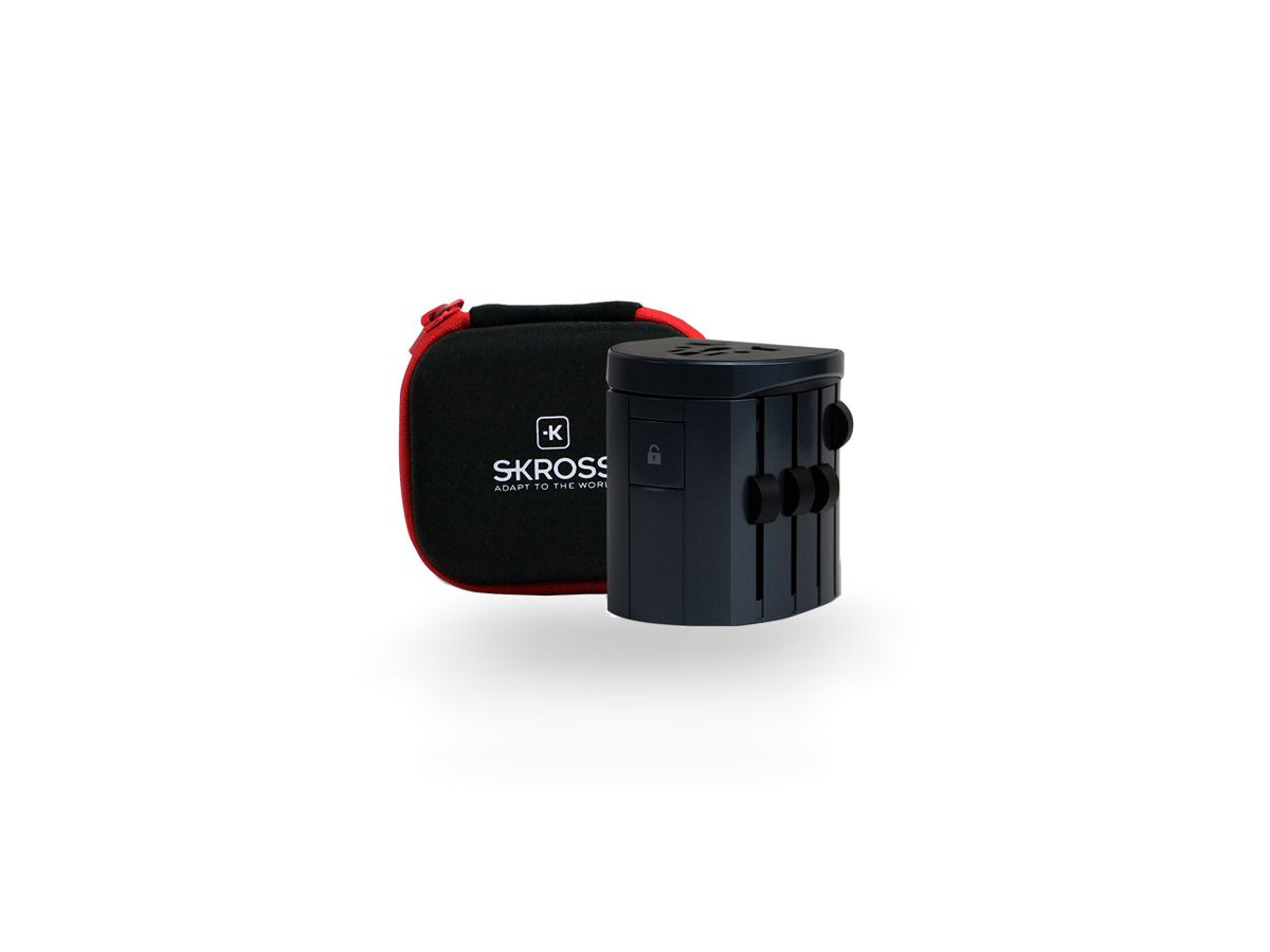 Skross Alpha World Travel Adapter + Etui