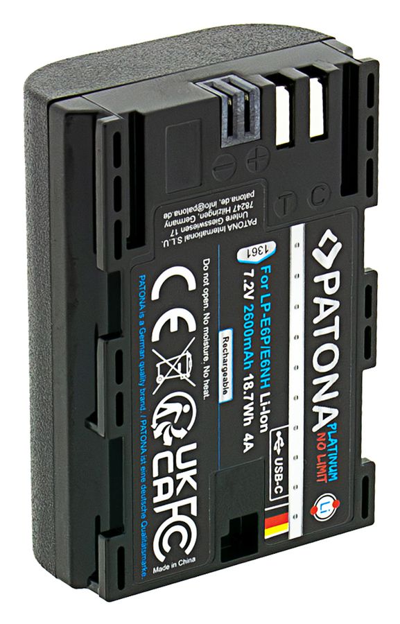 Patona Platinum Canon LP-E6P USB-C