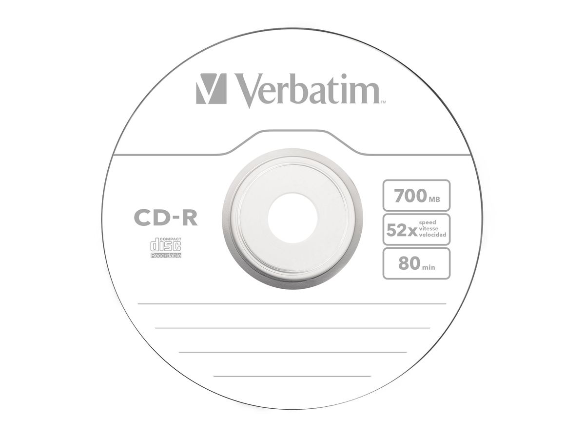 Verbatim CD-R Spindle 700MB 52x 50 Pack