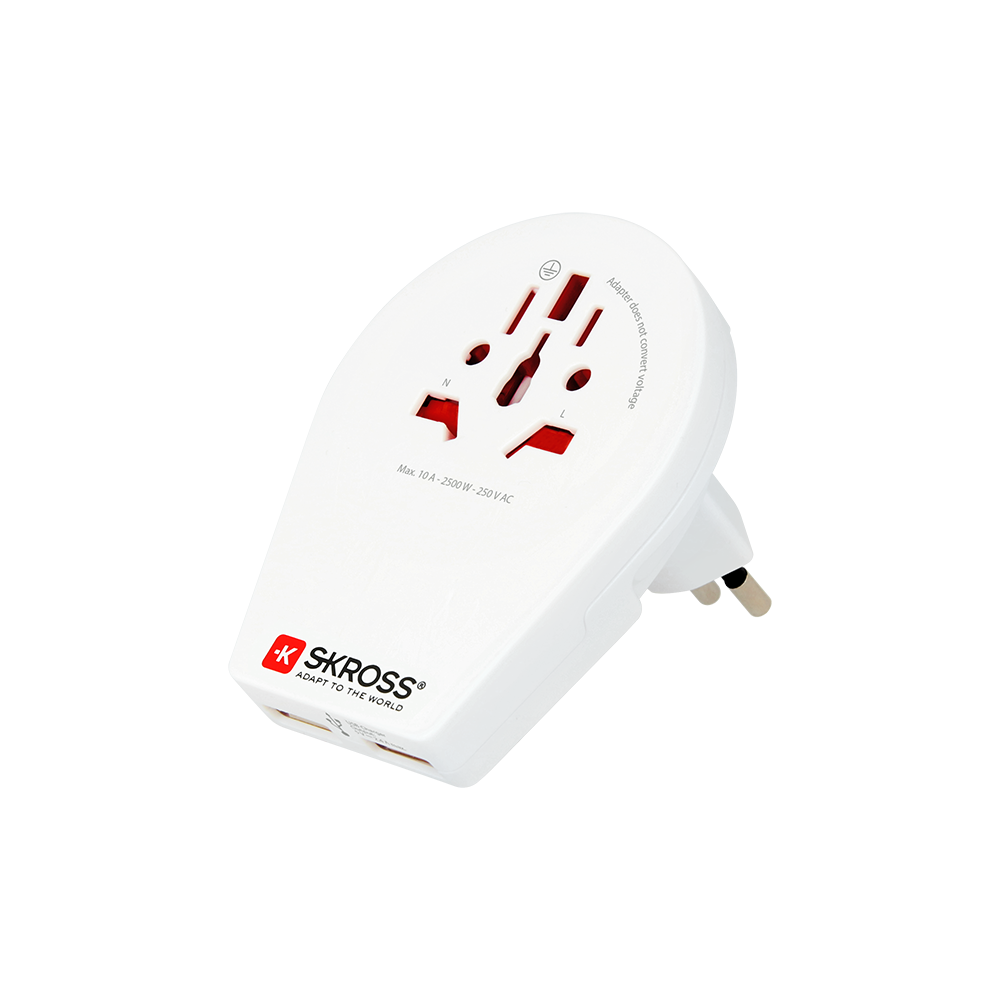 Skross World to CH Italy Brasil USB