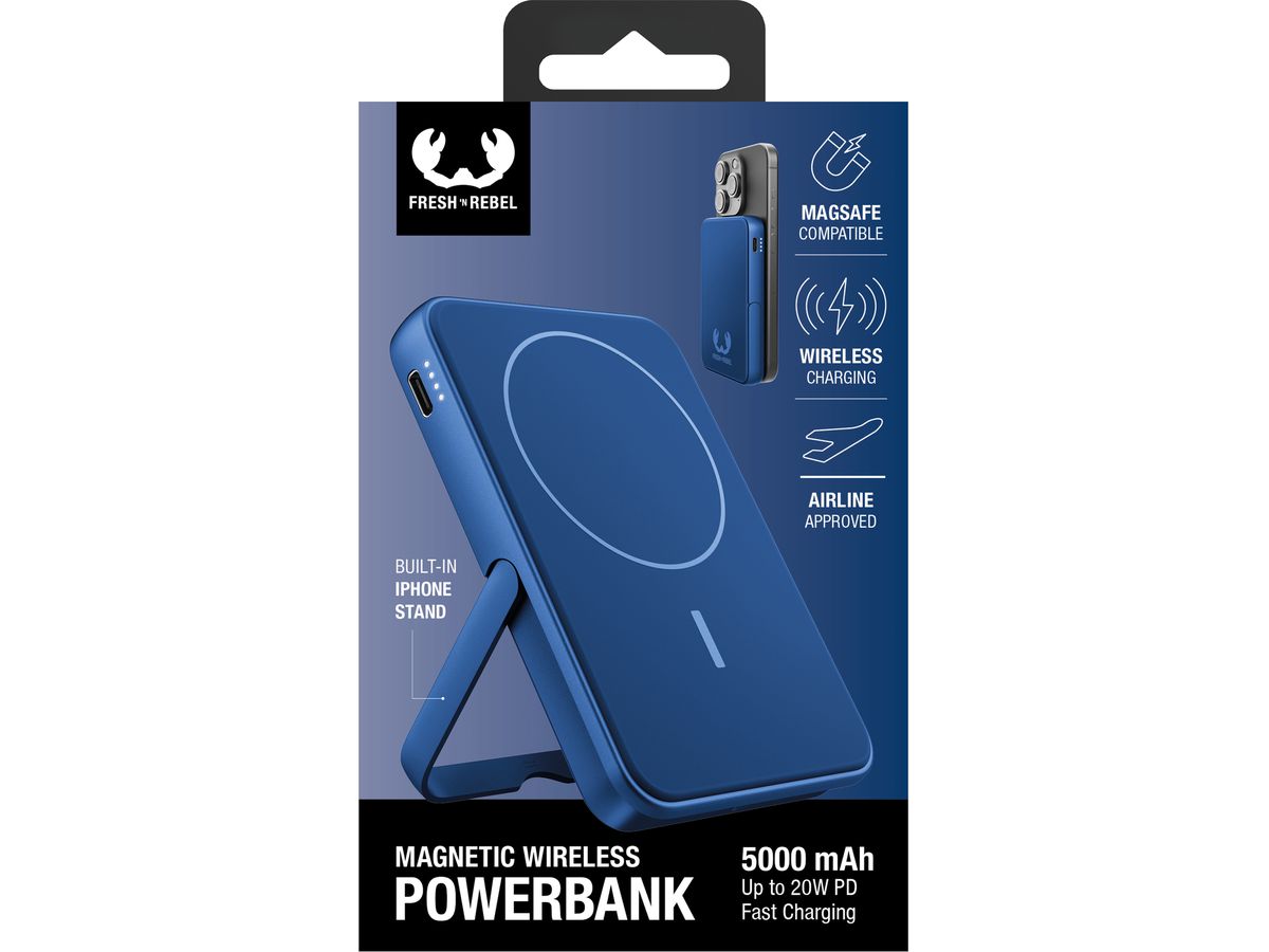 Fresh 'n Rebel Powerbank 5000 mAh Blue