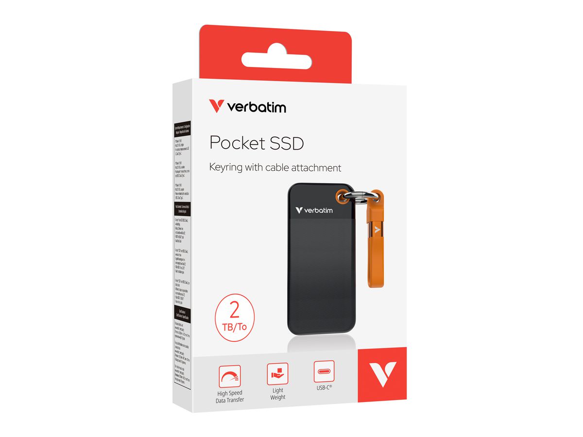 Verbatim Pocket PSSD 2TB Black/Orange