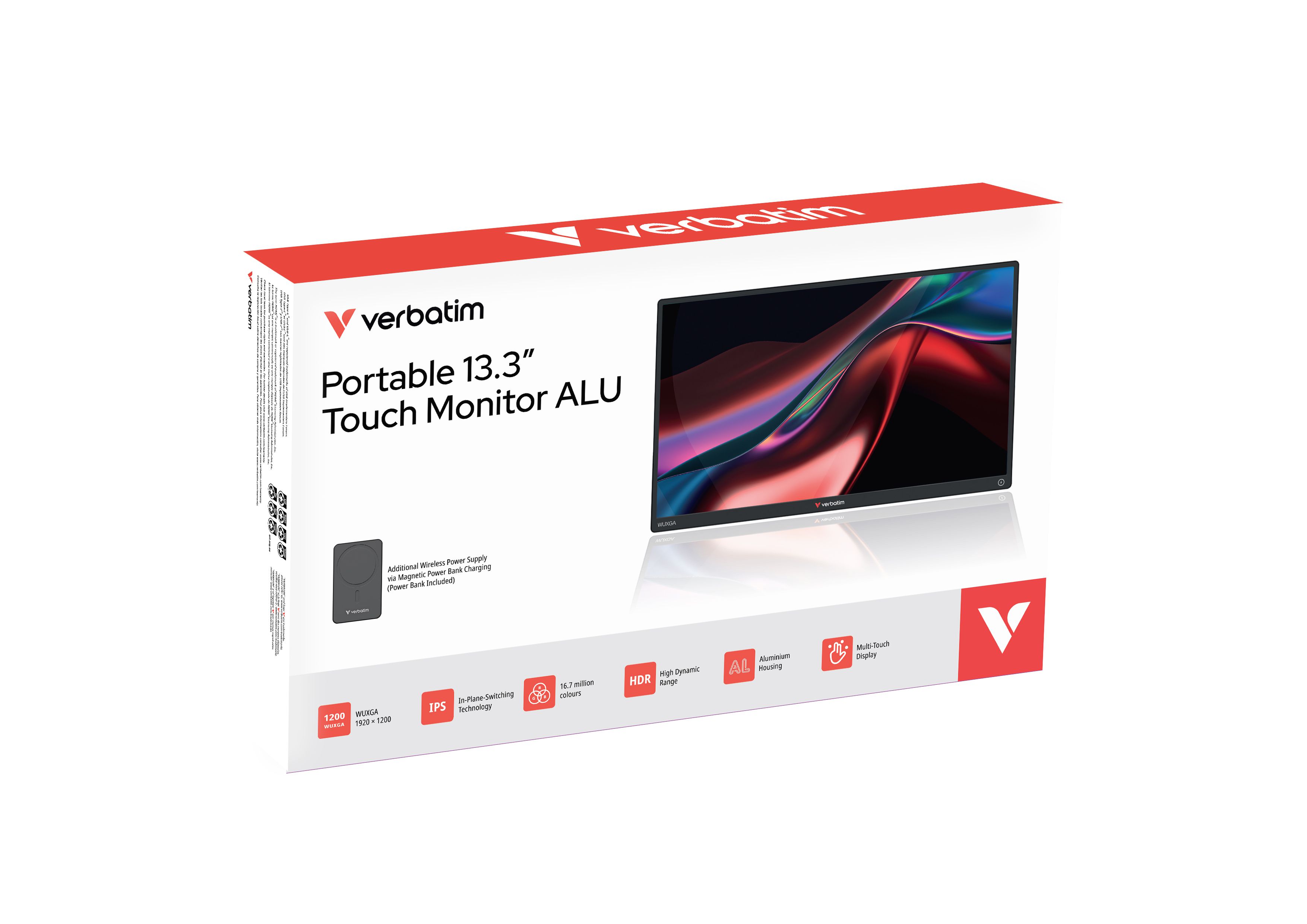 Verbatim Touch Monitor 13.3" Wireless
