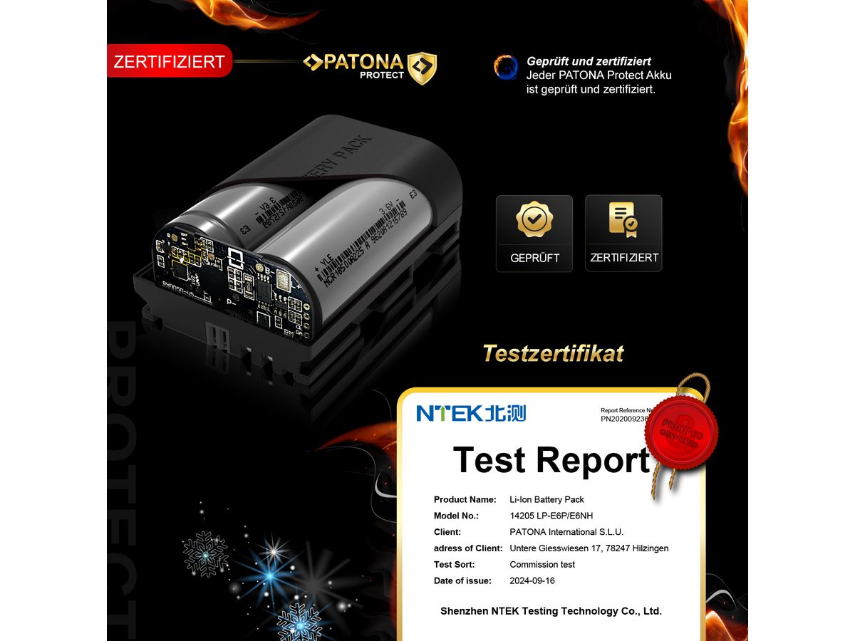 Patona Protect Batterie Canon LP-E6P