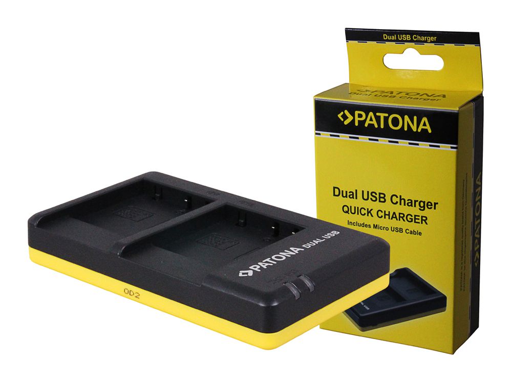 Patona Chargeur Dual USB Panaso. BCG10E