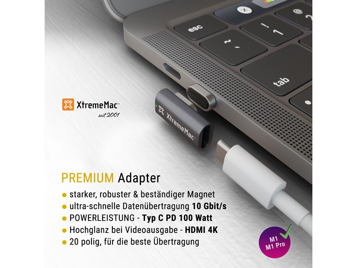 XtremeMac Magnetic Type-C Adapter
