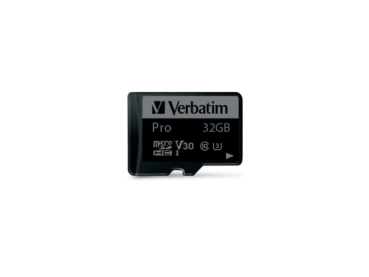 Verbatim Pro U3 32GB microSDXC Card