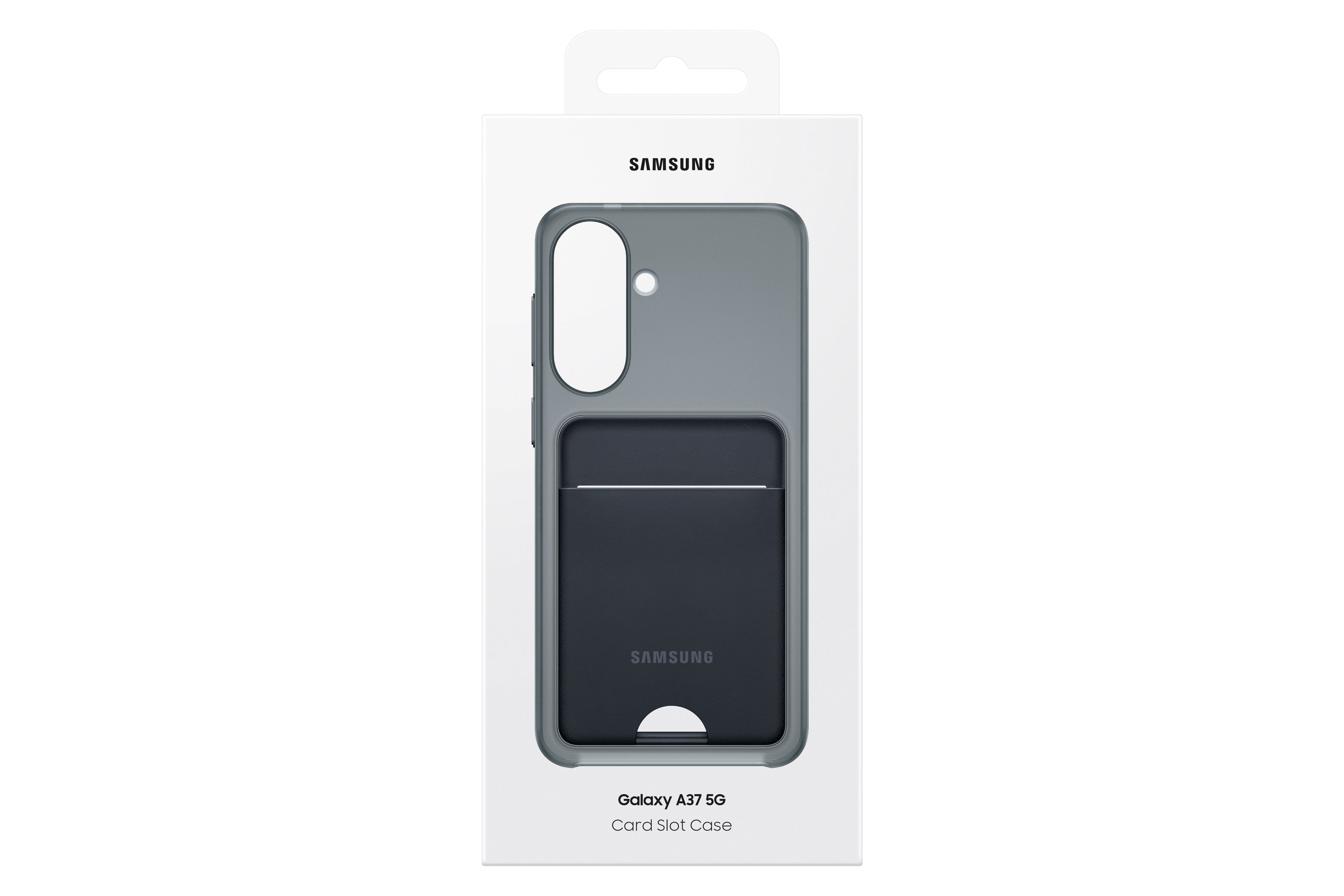 Samsung A37 Card Slot Case Black