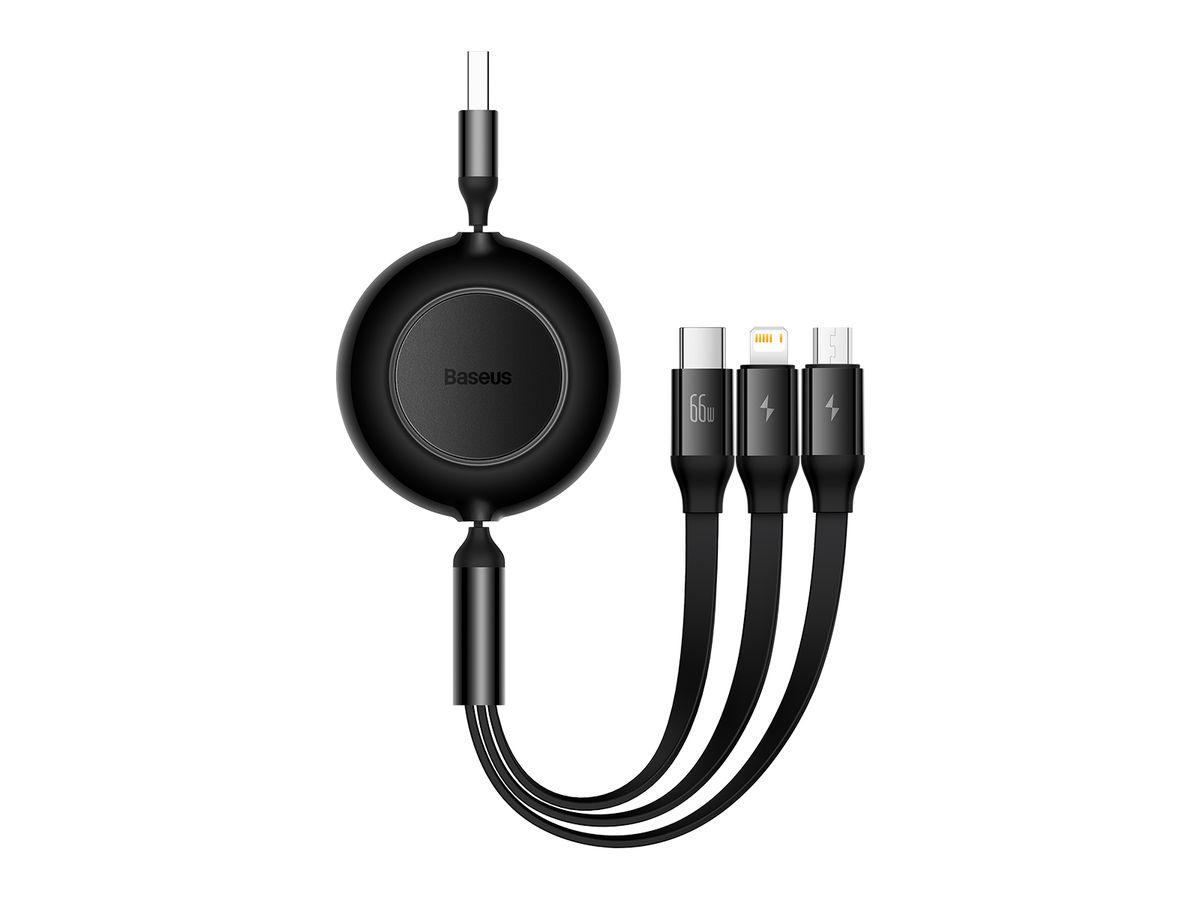 Baseus USB 3-in-1 Cable 1.1m Black