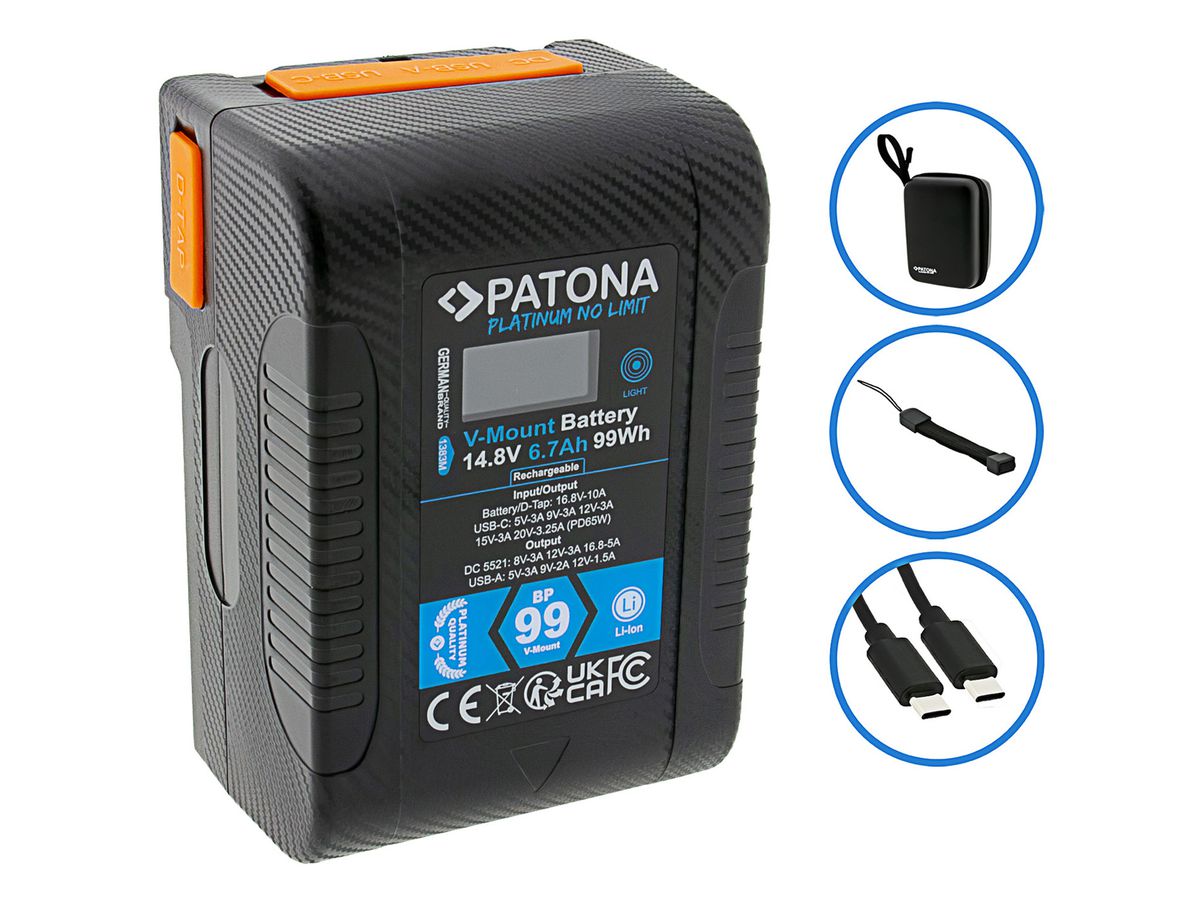 Patona Platinum V-Mount BP-99W