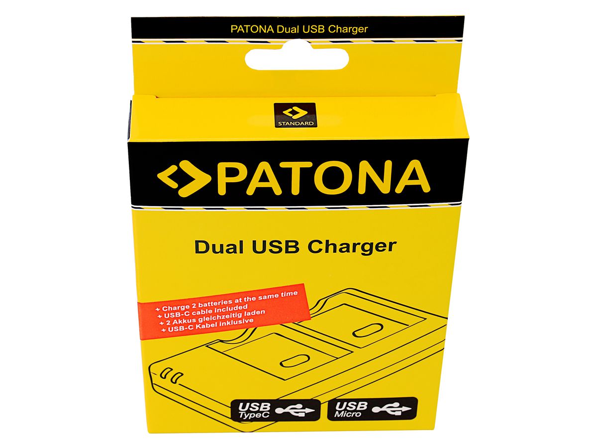 Patona Ladege. Dual USB Olympus BLN1