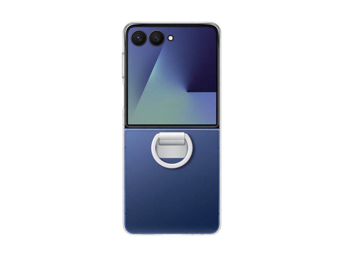 Samsung Flip 7 Ring Case Transparent