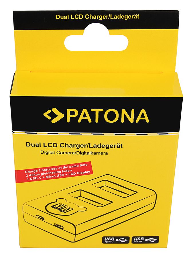 Patona Chargeur Dual LCD USB NP-W126