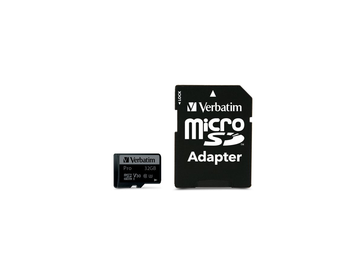 Verbatim Pro U3 32GB microSDXC Card