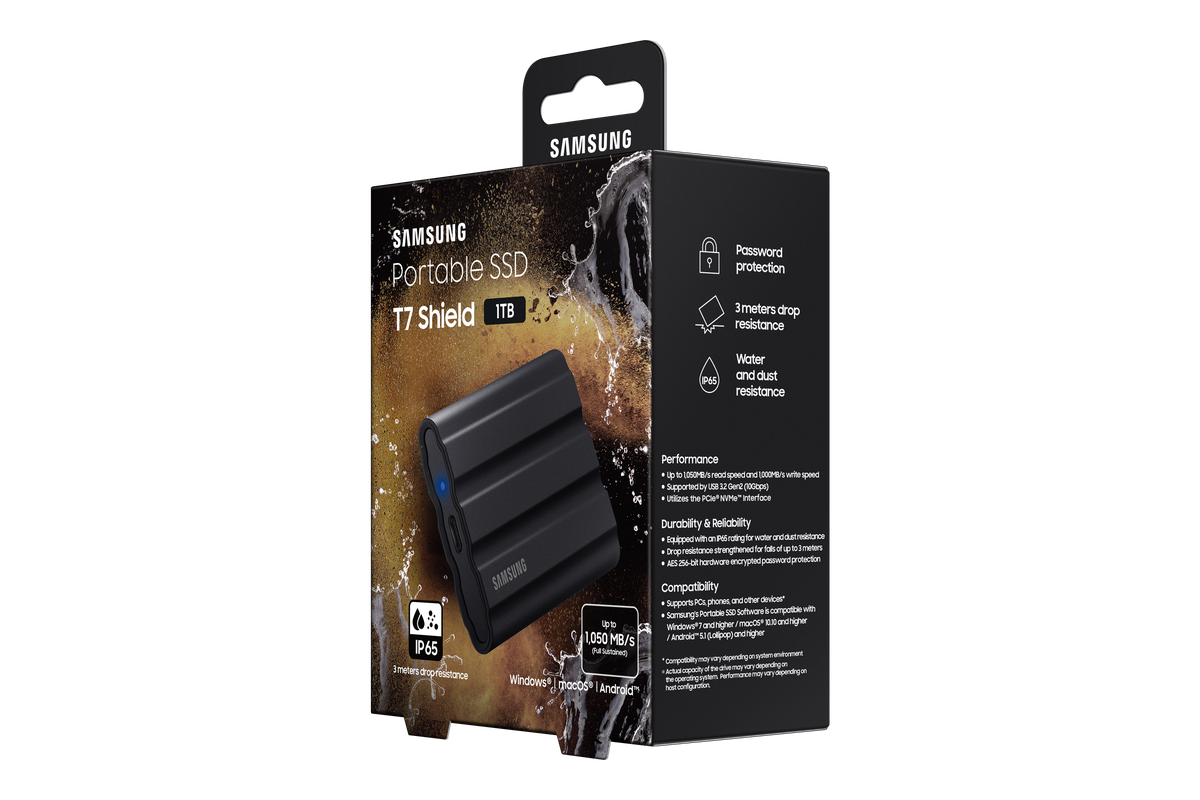 Samsung PSSD T7 Shield 4TB black