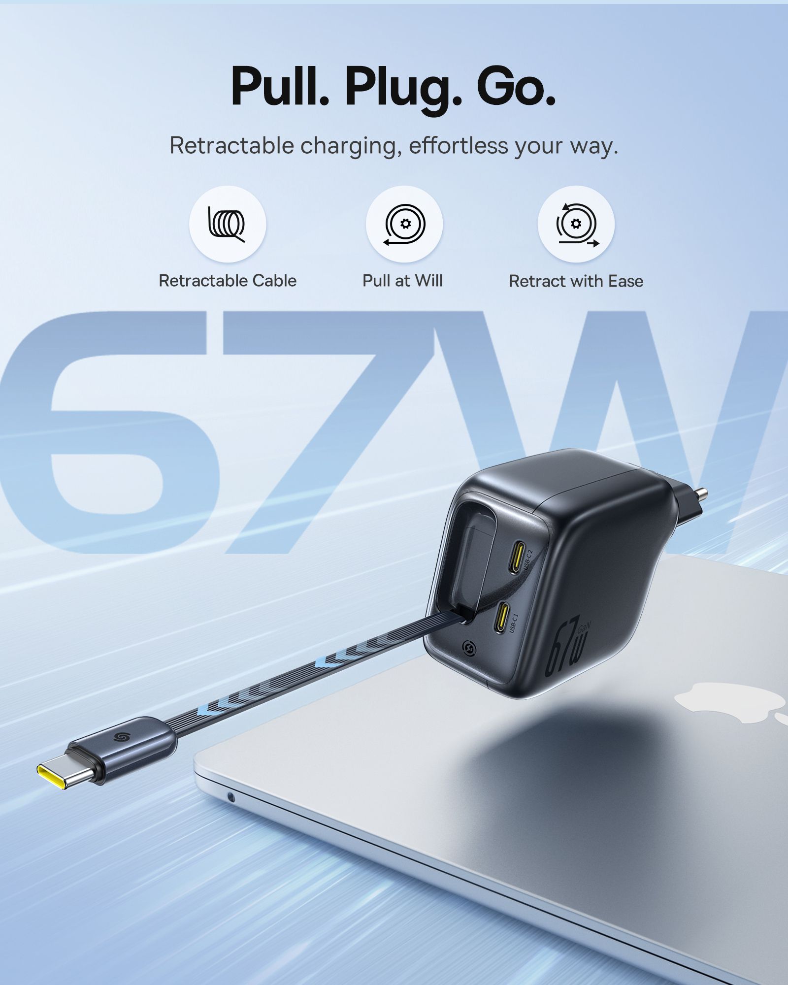 Baseus EnerCore Fastcharg.67W Retr.Cab.