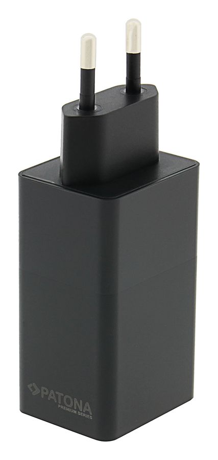 Patona GaN PD 65W 2xUSB-C + USB-A Black