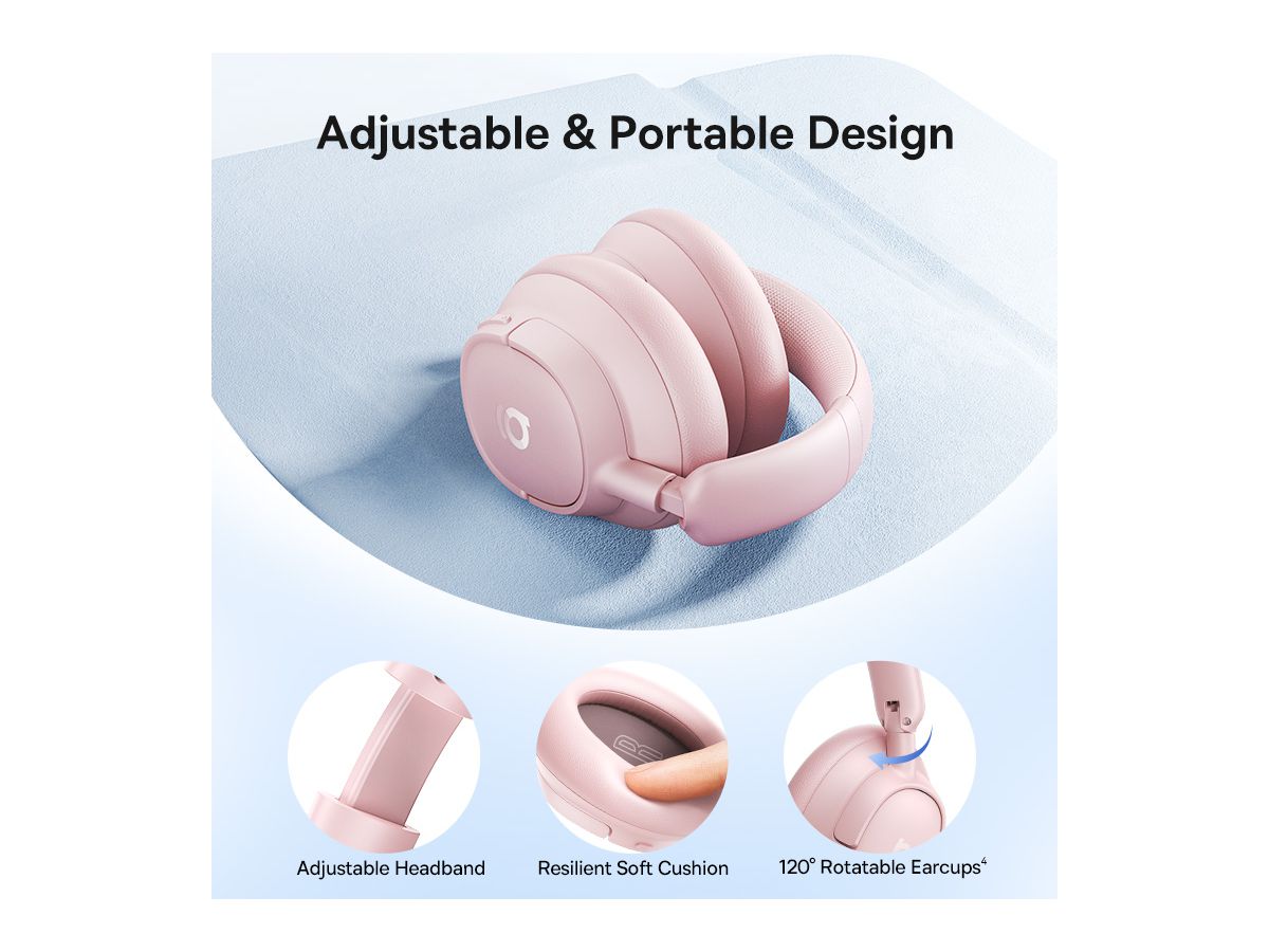 Baseus Bass BH1 NC Wirel.ANC Headph.Pink