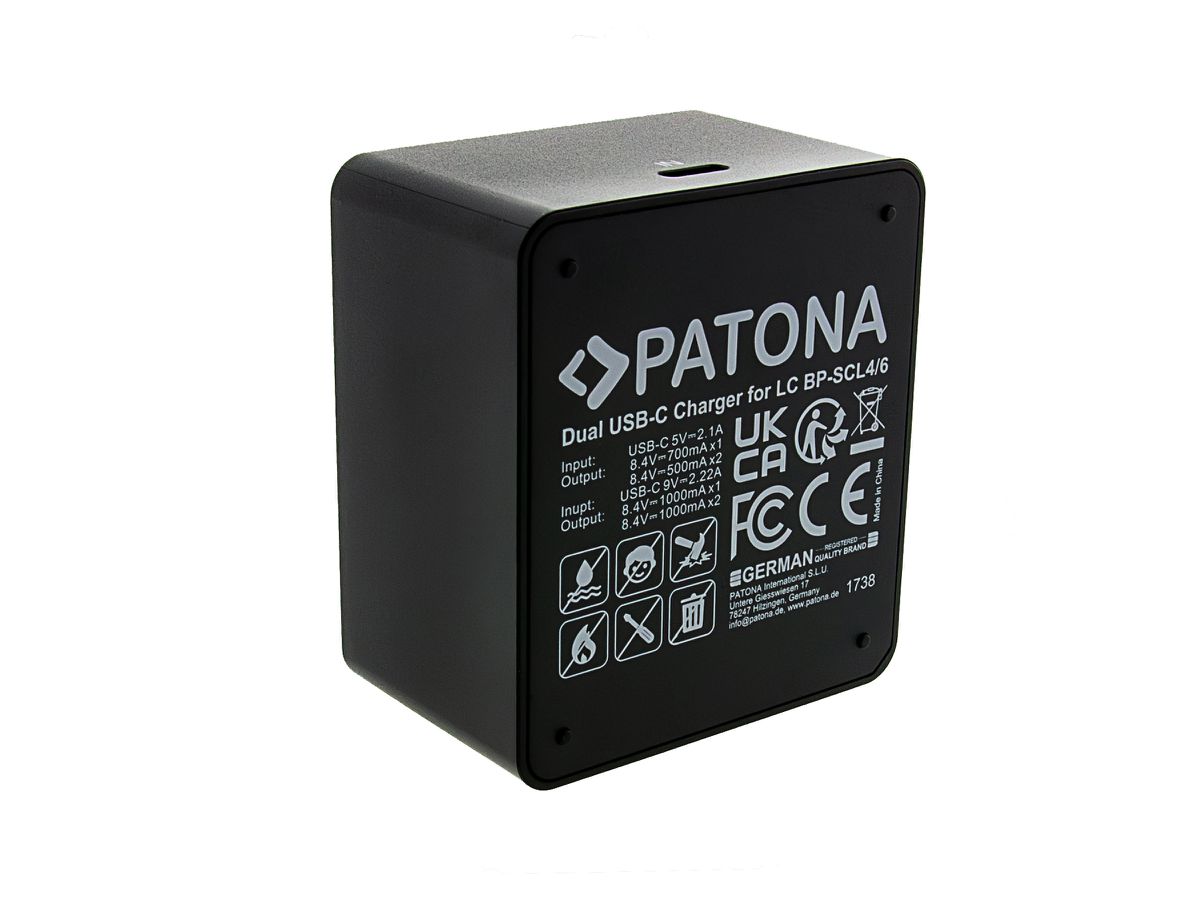 Patona Chargeur Dual Leica BP-SCL6