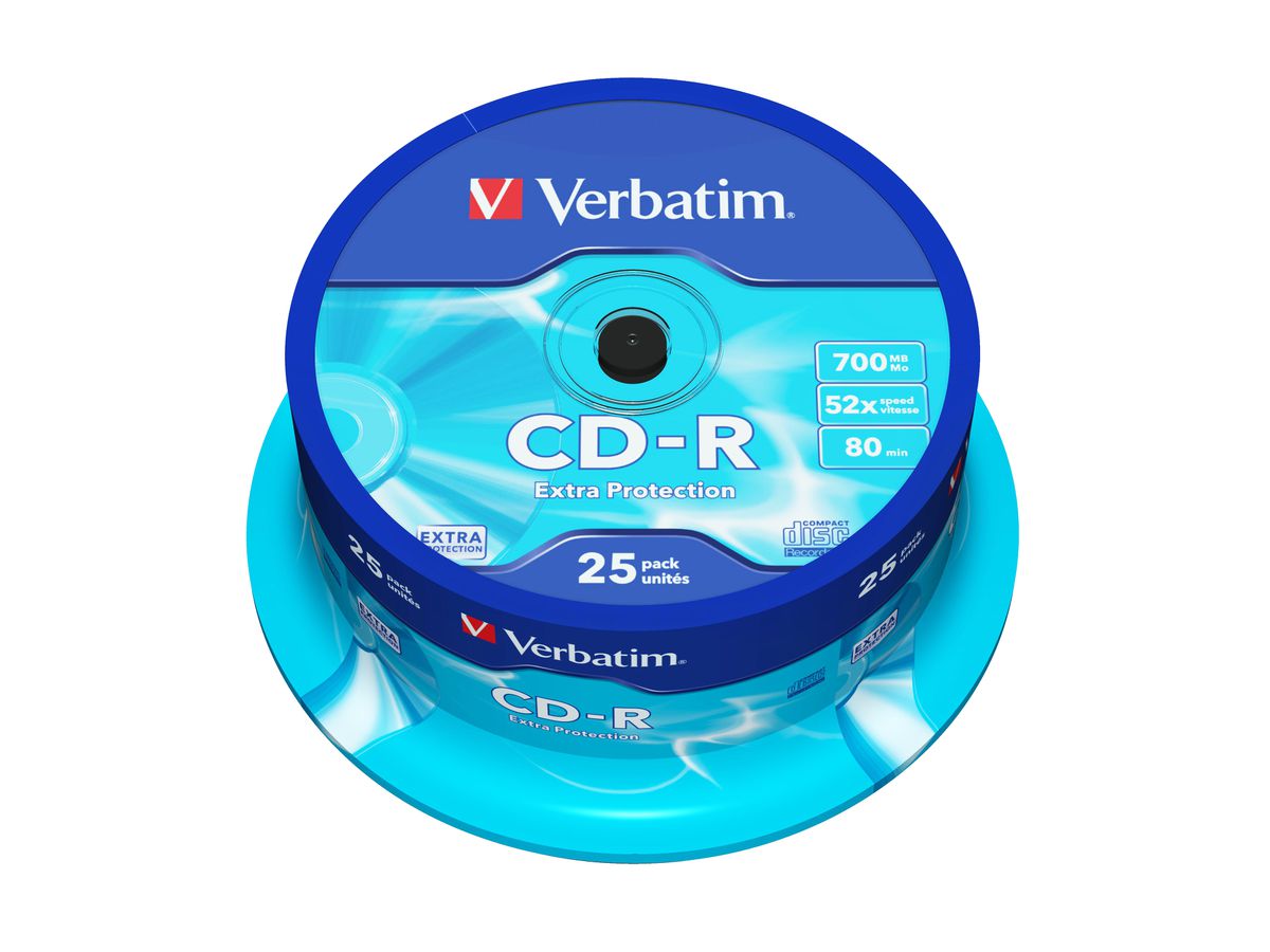 Verbatim CD-R Spindle 700MB 52x 25 Pack