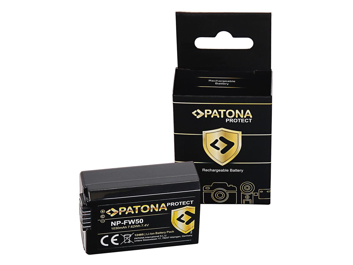 Patona Protect Batterie Sony NP-FW50