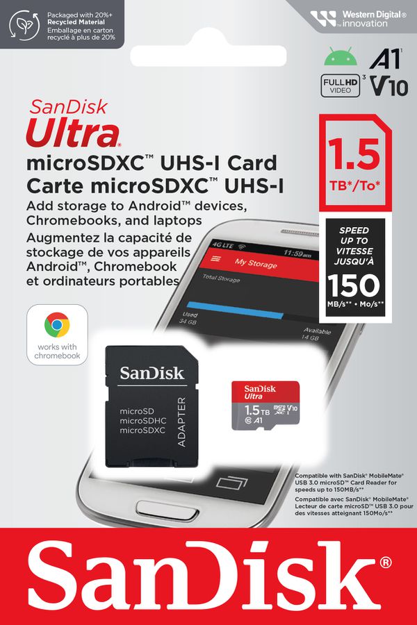 SanDisk Ultra 150MB/s microSDXC1.5TB