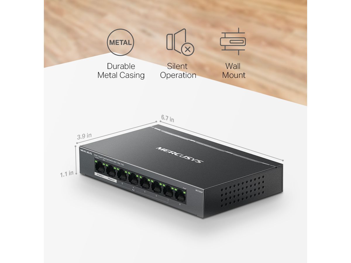 Mercusys 8-Port Gigabit Desktop Switch