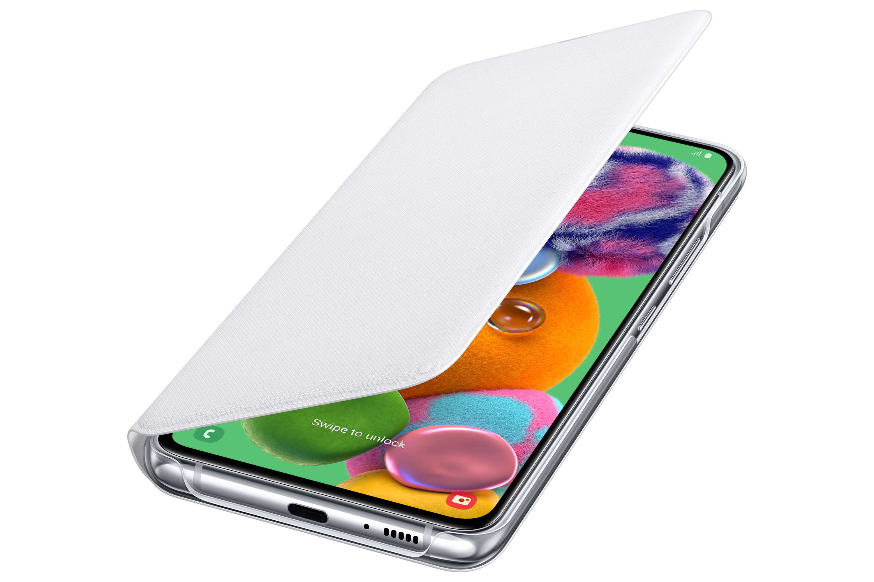 Samsung Galaxy A90 5G Wallet Cover white