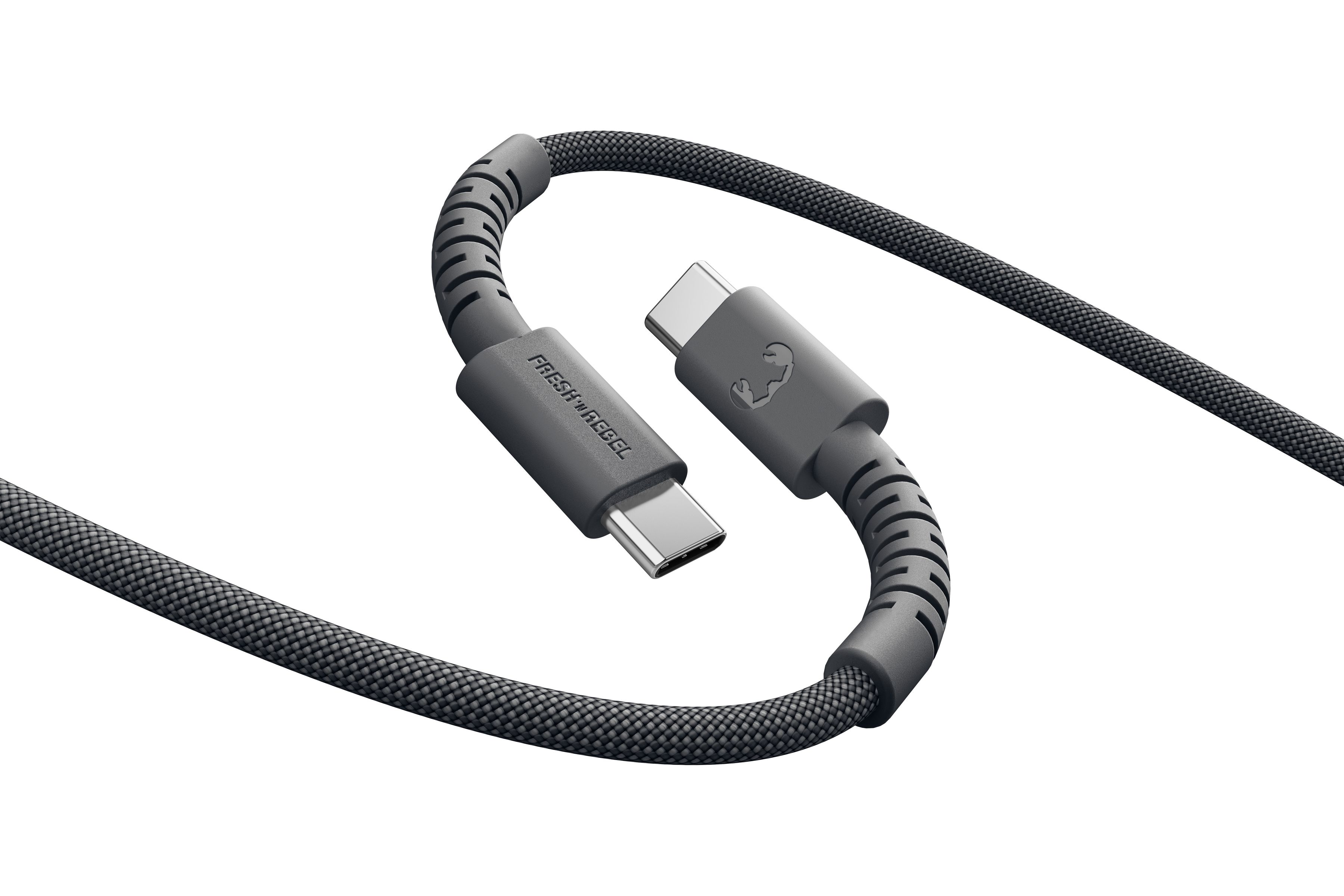 Fresh 'n Rebel USB-C to USB-C Storm Grey