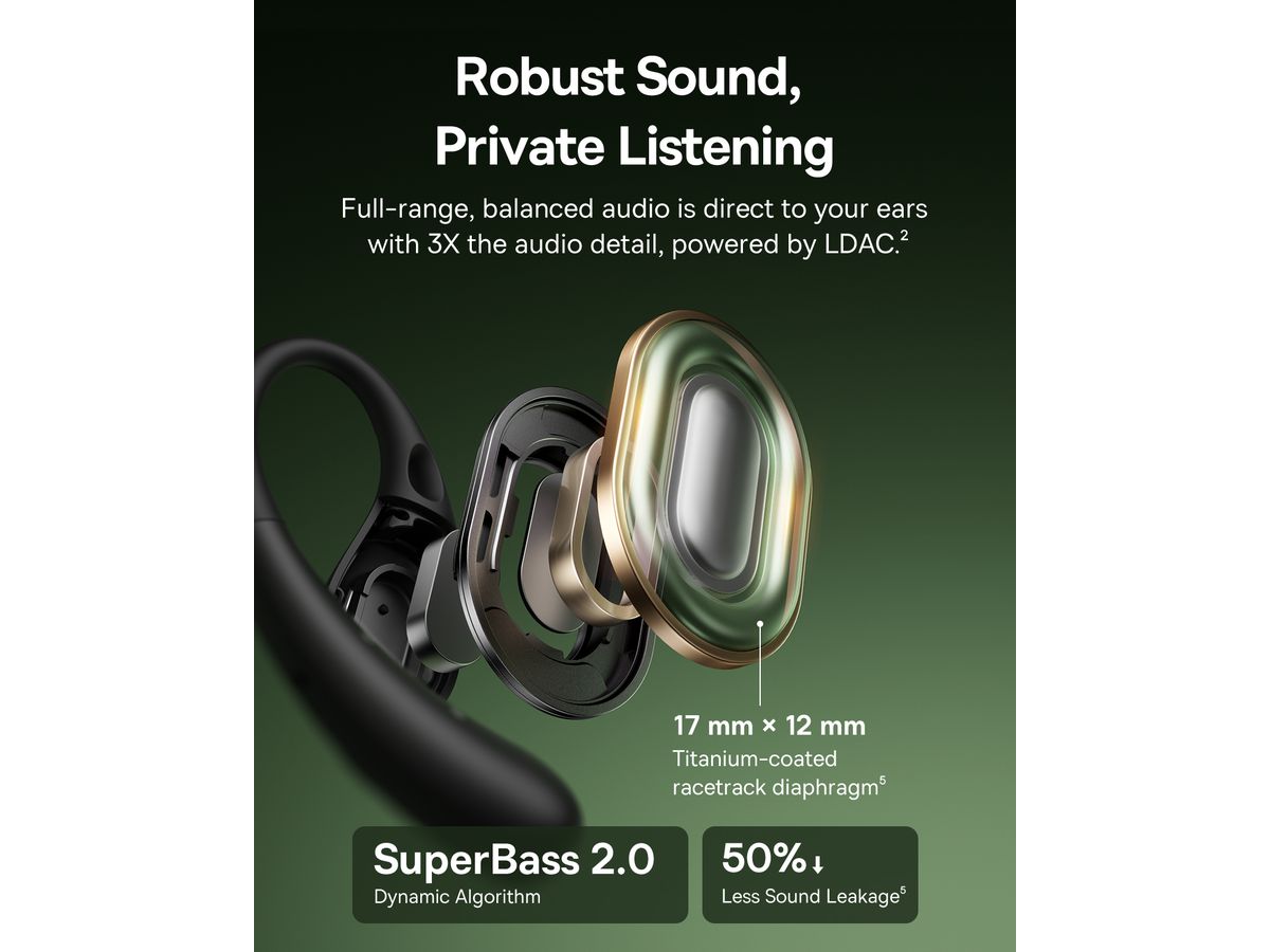 Baseus Eli Sport2 OpenEar TWS Earbud Bl.