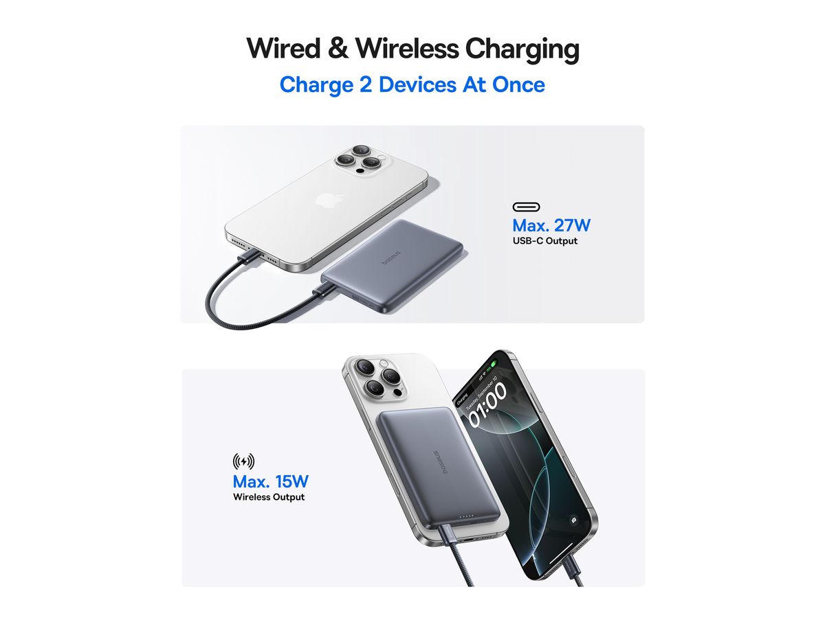 Baseus PicoGo UltraSlim Qi2 PB 10KmAh