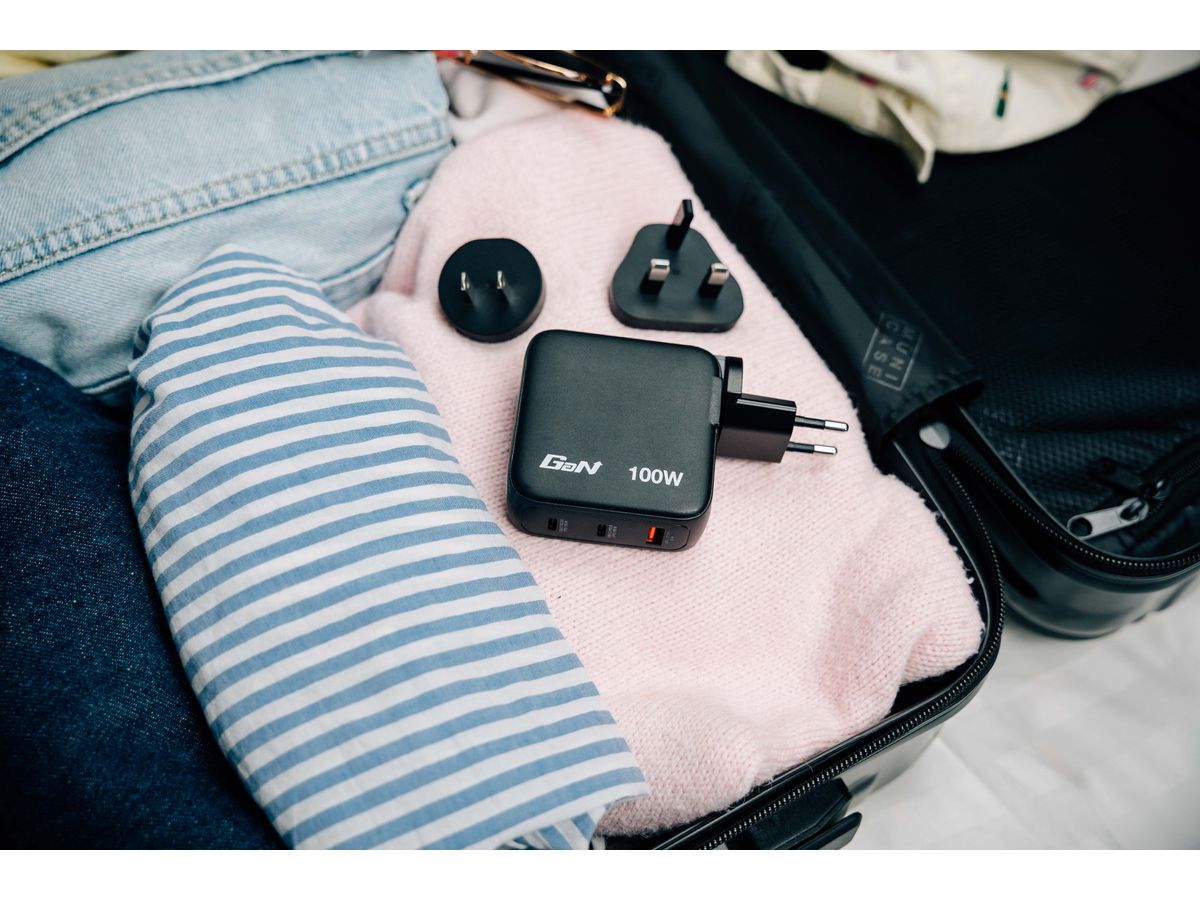 Verbatim Mini GaN Charger 100W Display