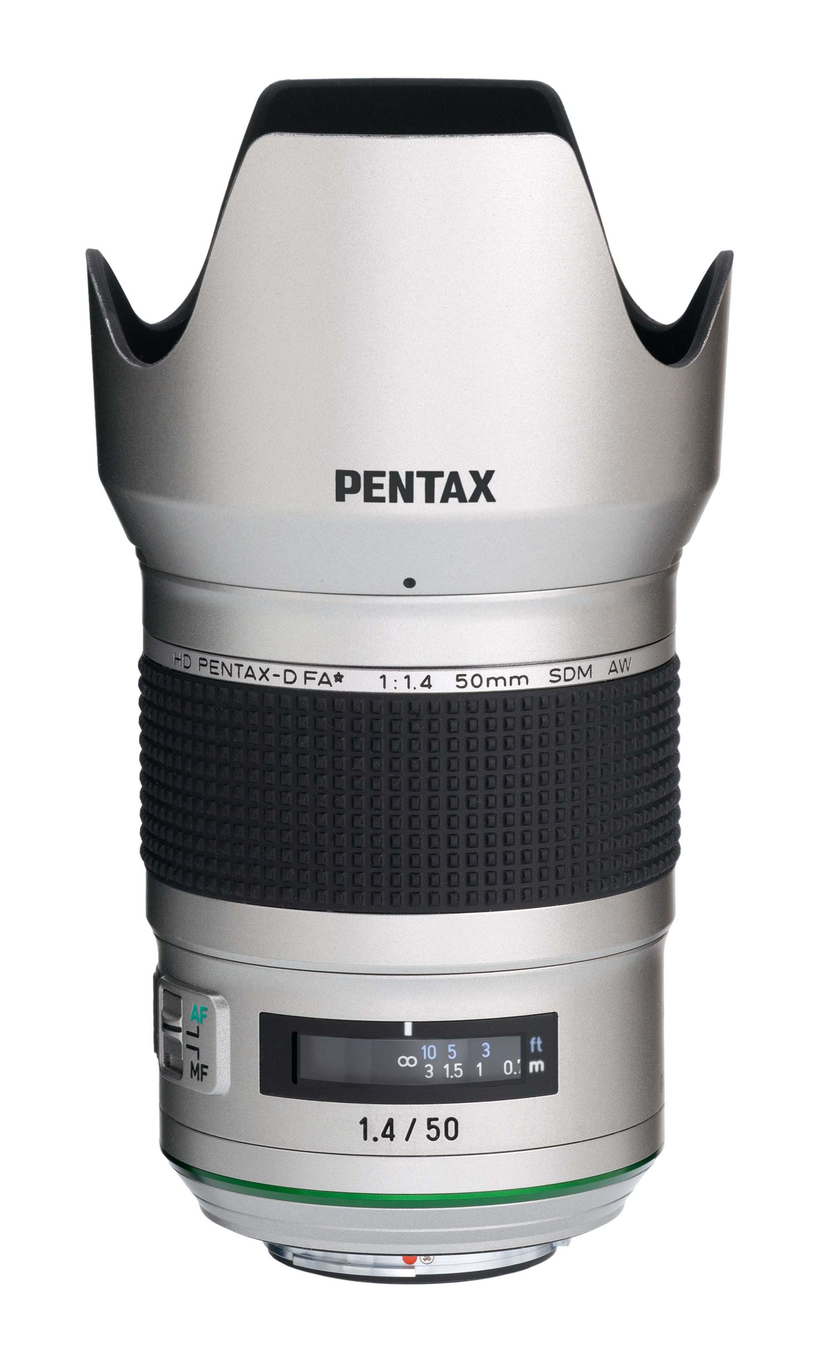 Pentax HD D-FA* 50mm/1.4 SDM AW silver