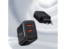 Baseus Quick Charger 3 Port 30W Black
