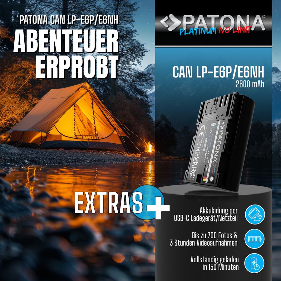 Patona Platinum Canon LP-E6P USB-C