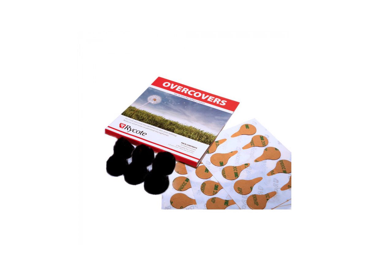 Rycote O-Cover 30x Stickies / 6x Black