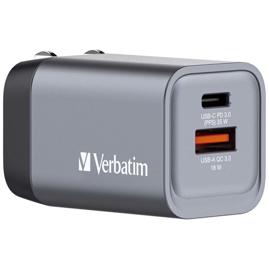 Verbatim GaN 2 Port Charger 35W