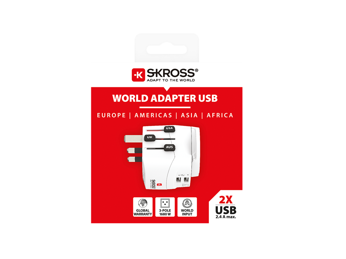 Skross PRO Light USB (2xA) World